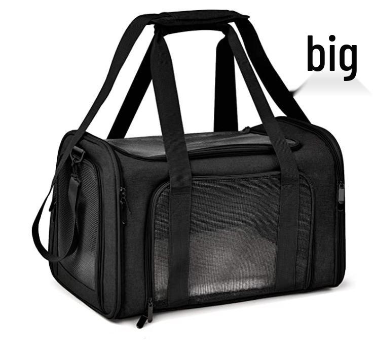 Foldable Large Capacity Pet Travel Crossbody Bag for Cats and Dogs