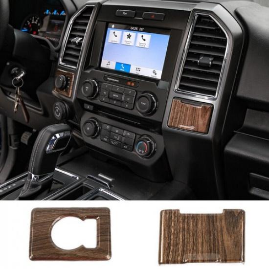 Four Wheel Drive Switch Panel Cover & Power Socket Trim For Ford F150 2015-