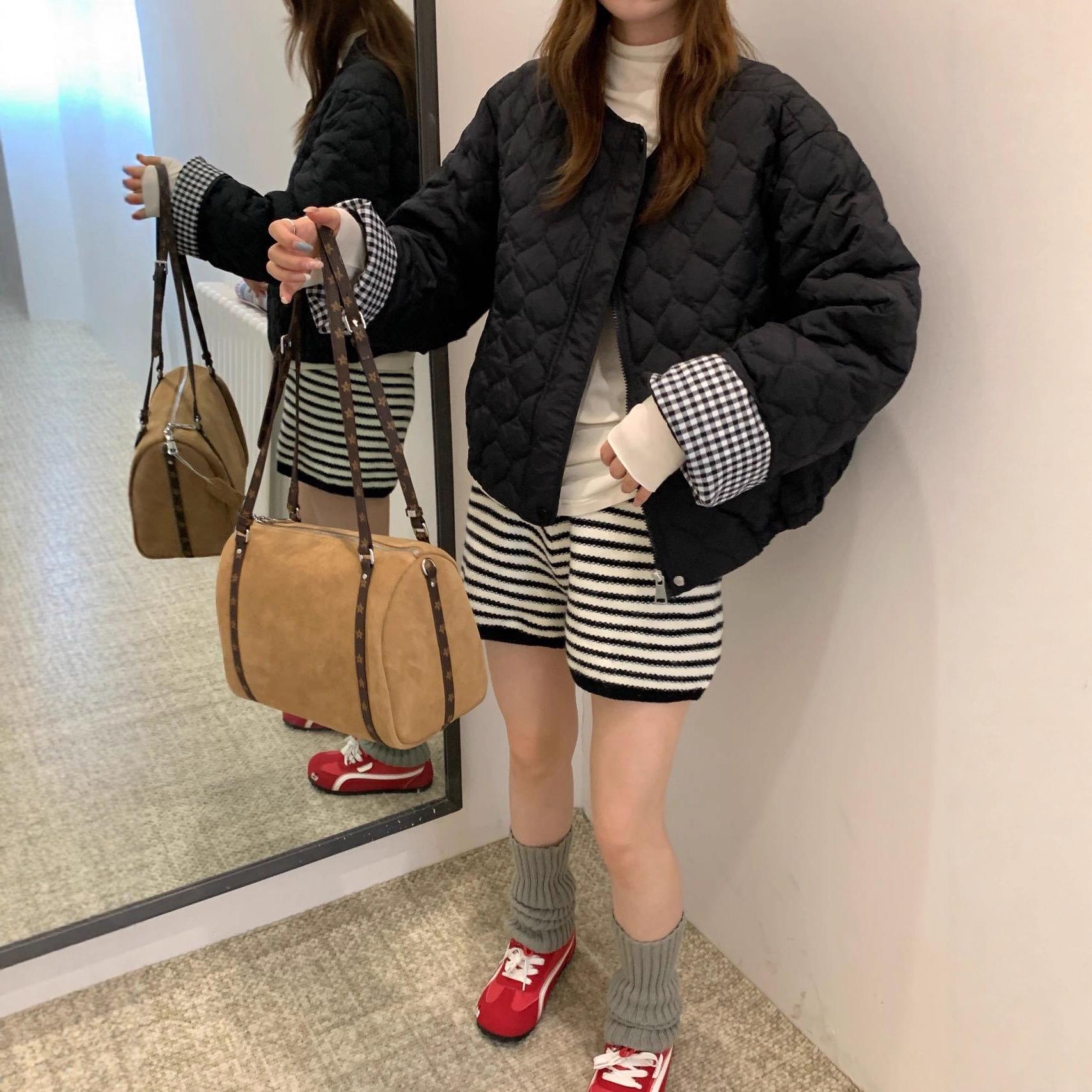 

Youjia Women s Lightweight Korean Style Down Jacket - Casual Autumn/Winter Fashion One Size чорний