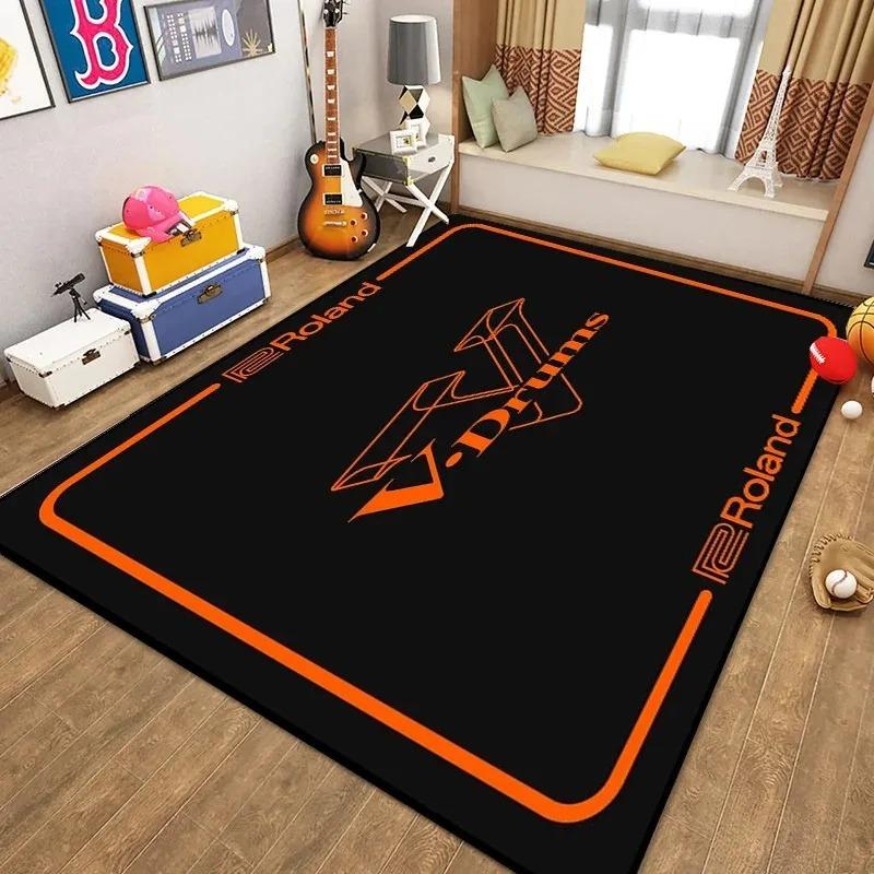 Exquisite Roland Carpet Soundproof Drum Rugs Blanket Bass Drums Snare Electronic Jazz Musical Floor Mat Vintage Sound Absorbing
