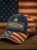 D Print Independence Day Commemorative Sunshade Baseball Cap Outdoor Cap Non-embroidered