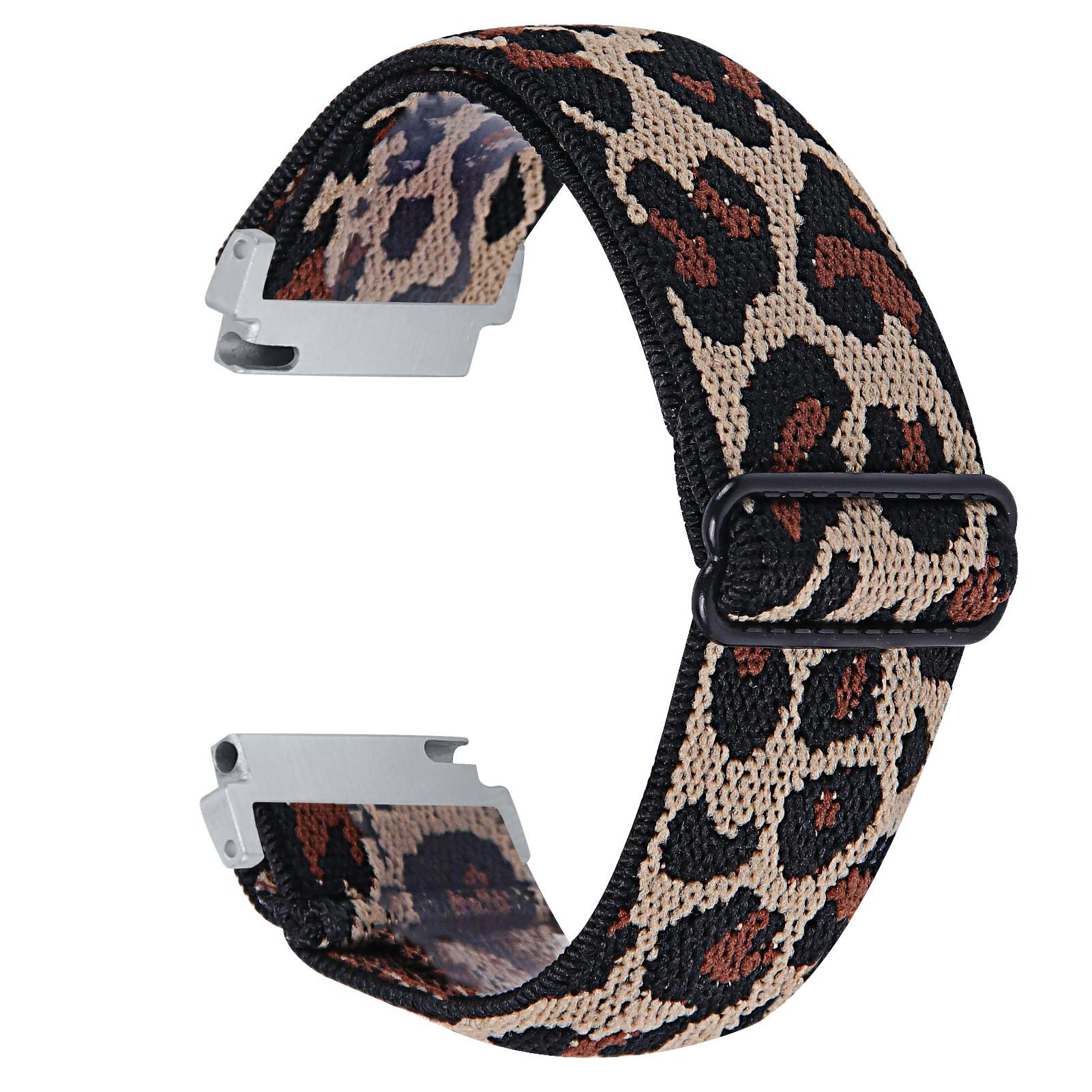 

For Garmin Vivomove 3/GarminMove 3 20mm Elastic Jacquard Fabric Watch Strap Replacement B