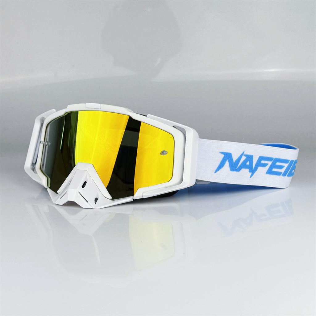 NAFEIB New Motorcycle Glasses Motocross Safety HD Lenses Goggles Dirt Bike ATV Ski mtb Goggles MOTO Outdoor Cycling Sunglasses