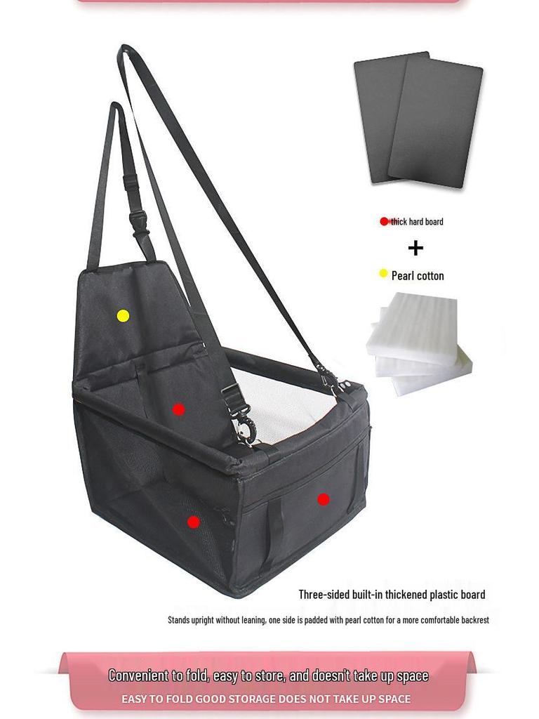 Pet Car Seat Pad: Safe Booster & Anti-Dirty Bed for Dogs & Cats