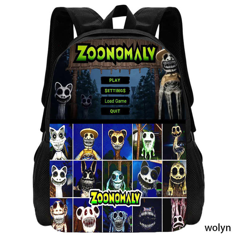 

Дитячий рюкзак Mochila Zoonomaly, шкільні ранці з мультфільмами для дівчаток і хлопчиків, міцний дитячий шкільний рюкзак у стилі аніме, сумки для книг 15inches