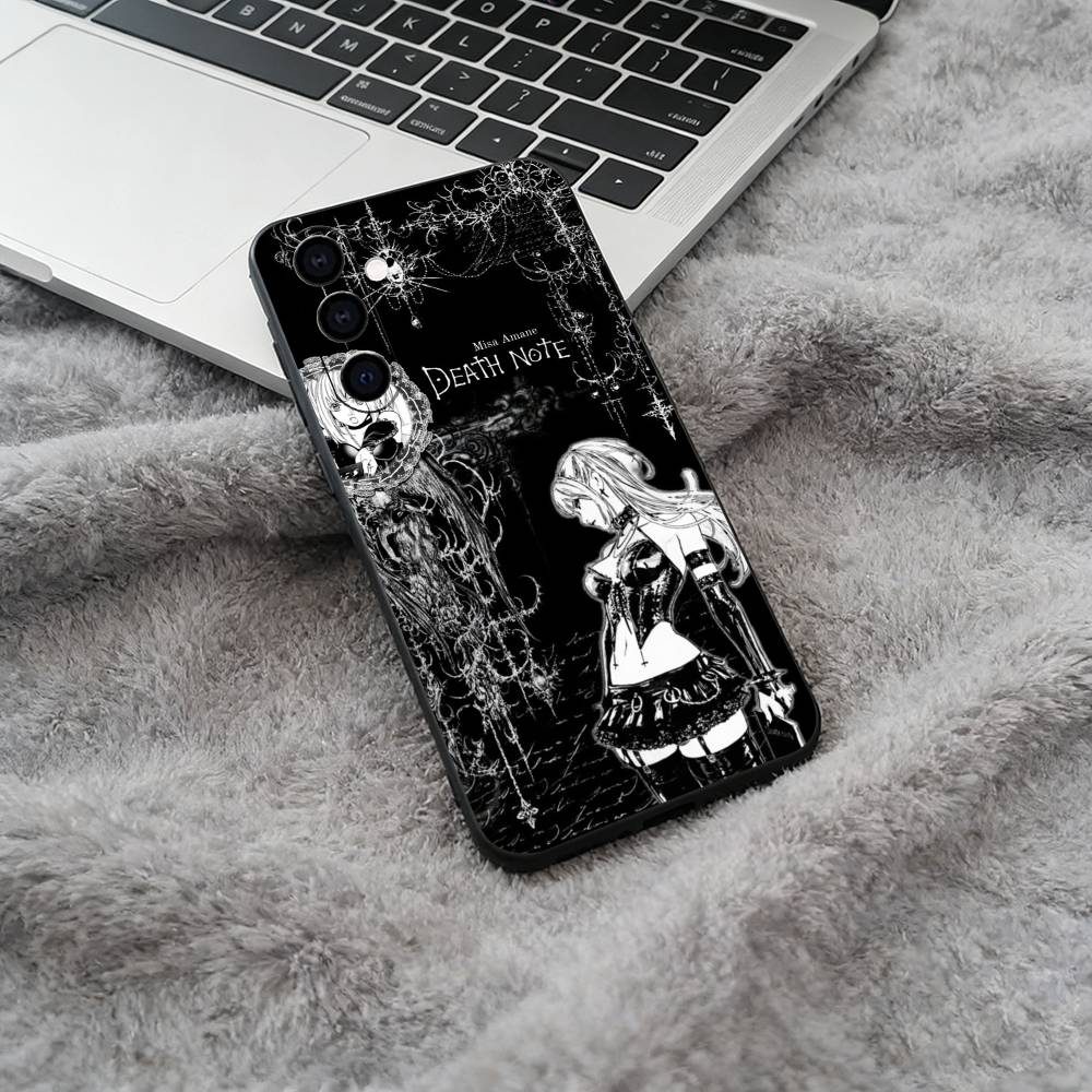 D-Death- Note- Classic Anime Soft Silicone Phone Case for Samsung Galaxy A73/A71/A72/A70/A53/A52/A51 - Black