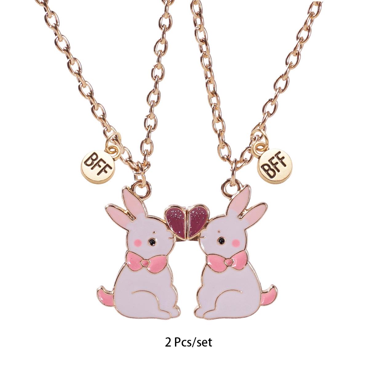 

Магнитное ожерелье «Лучшие друзья»: Милый подарок к школе и кулон на день рождения для нее