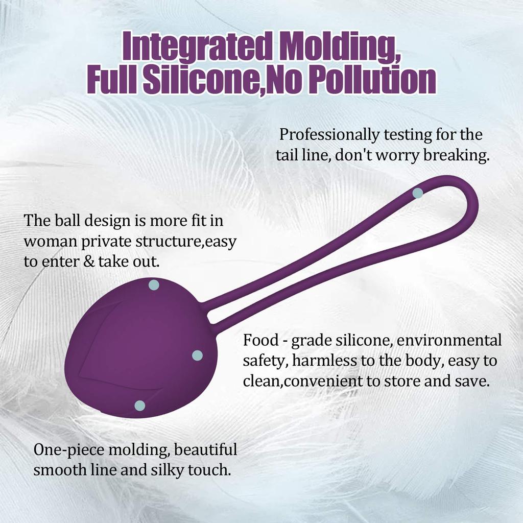 Kegel Exercise Weight Set 2 in 1 Ben Wa Suitable for Female Advanced Bladder Control Free Pelvic Vaginal Tightening Ball, Beginners, Training,