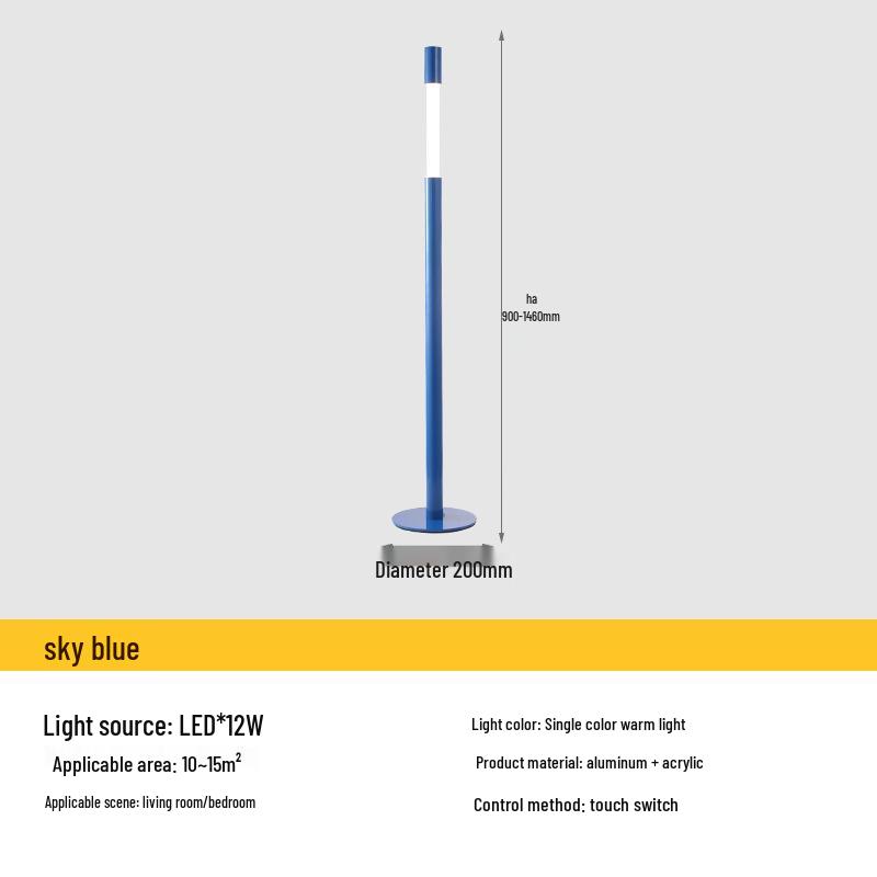 Nordic LED Floor Lamp: Elegant, Adjustable, Touchable Light for Living Room or Study