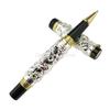 Jinhao Vintage Metal Carving Embossing Dragon And Phoenix Heavy Roller Ball Pen Gold Trim Professional Office Stationery