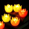 Temple Landscape Lights Wishing Lamp Led Electronic Lamp Buddhist Hall Lanterns Lotus Candle Lamp