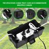 Outdoor Electrical Box Waterproof Weatherproof Connection Box 6 Cable Entry Ports, Extension Cord Cover Protect Power Strip Time