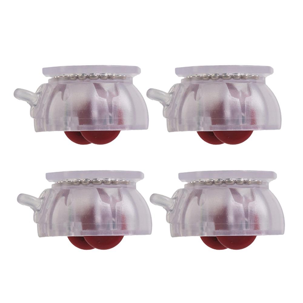 

4PCS Furniture Casters Wheels with Brake Mute Wear-resistant Universal Wheel Stablize Self Adhesive Pulley Base