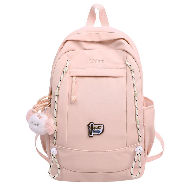 Letter Pattern Xyfet Travel Backpack With Ergonomic Shoulder Schoolbag System