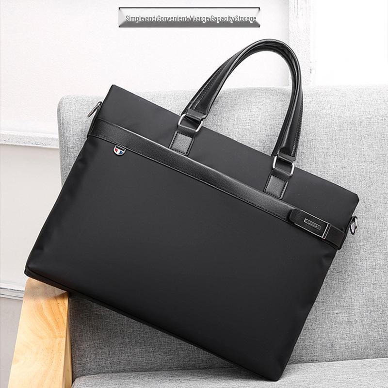 Waterproof Oxford Cloth Wear-resistant Cross-border Business Briefcase, Large Capacity, New 2026 Model