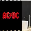 Tenda da Doccia Rock-ACDC per Accessori da Bagno Divisorio Pieghevole Tende da Bagno Tessuto Impermeabile Cose il Set Ho