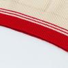 AMI New Autumn and Winter Knitted Striped V-neck Pullover Vest with Heart-shaped Text Logo Knitted Sheep Sweater Base Vest