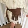 Cowboy Style Tassel Waist Belt Fringe Triangle Butt Curtain Fashion Mini Skirts  Dress Belt