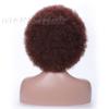 Fashion Short Curly Hair Full Wigs Brown Afro Curly Wig for Women