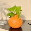 Vaso a Forma di Arancia Piccolo Design Vaso Idroponico Arancia Frutta Decorativa per Casa Ufficio