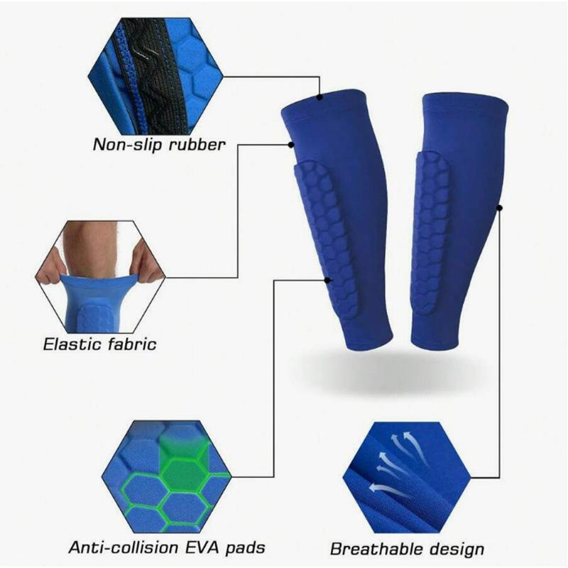 Honeycomb Calf Protection Football Sports Guards Basketball Anti-drop Leg Guards Socks Protective Gear Hot-selling Quick-drying Tight Leg Guards