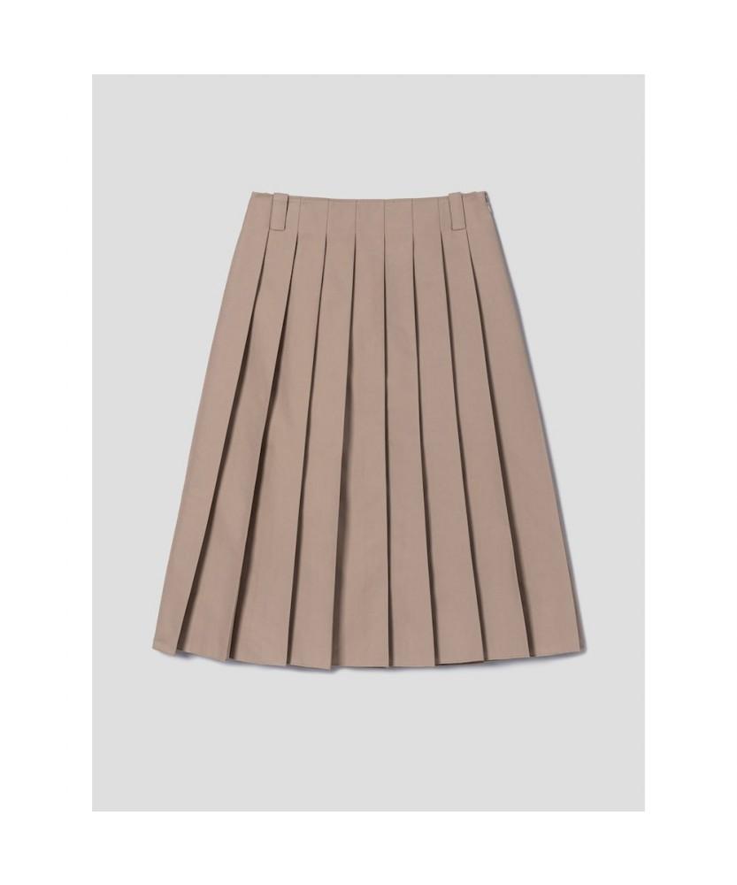 Diaepeocheo 90S Cotton Pleated Skirt Beige (Ta6227A05A)