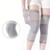 1 Pair Unisex Breathable All-Season Compression Knee Pads - Lightweight Elastic Band Design Gray Color Sports And Daily Use