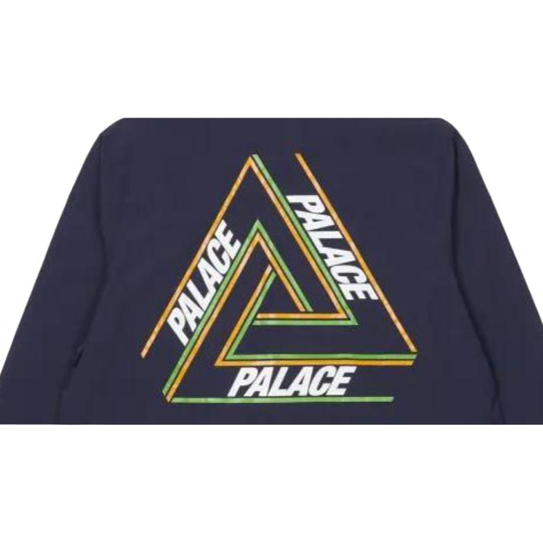 Palace Ss22 Triangle Logo Loose Jacket Unisex Jackets Dark-Blue P22JK117