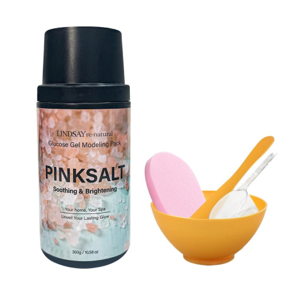 Lindsay Renatural Pink Salt Modeling Pack 300g+Pack Tools+cleansing Sponges 5 Home Aesthetics NONE