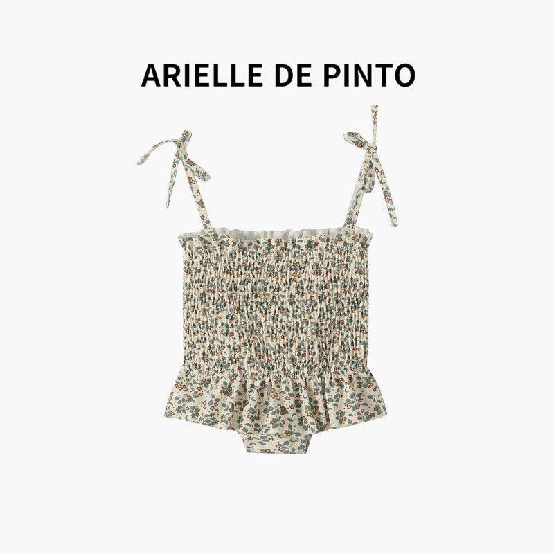 

Французская Arielle De Pinto Детская одежда для плавания Раздельный купальник на бретельках Цветочный купальник для девочек Купальник для малышей Flower color 130