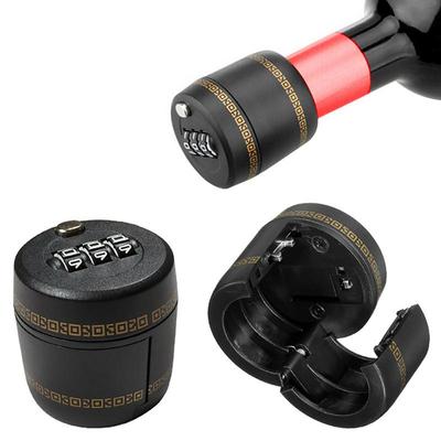Plastic Bottle Password Lock Combination Lock Wine Stopper Vacuum Plug Device Preservation For Furniture Hardware Number Locker
