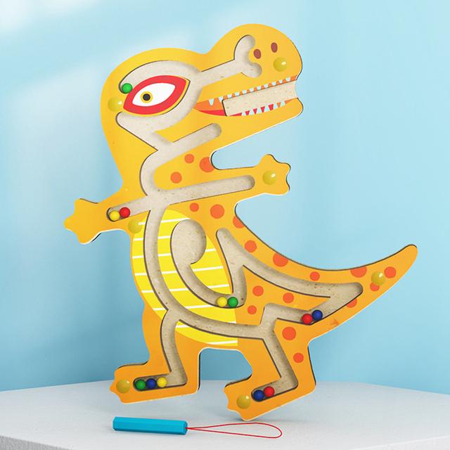 Dzieci Magnetyczny Labirynt Zabawka Dzieci Drewniana Gra Puzzle Zabawka Dzieci Wczesna Edukacyjna Łamigłówka Drewniana Zabawka Intelektualna Układanka Planszowa