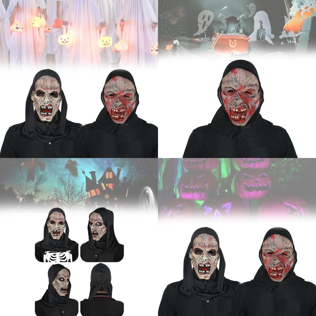 Läskig Störande Gore Mask För Halloween Kostymfest Och Teaterföreställningar