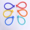 6Pieces Stretchy Silicone Bracelets Kids Sensory Toy Adjustable Textured Wristband Stress Relief Stimulation Sensory Toy