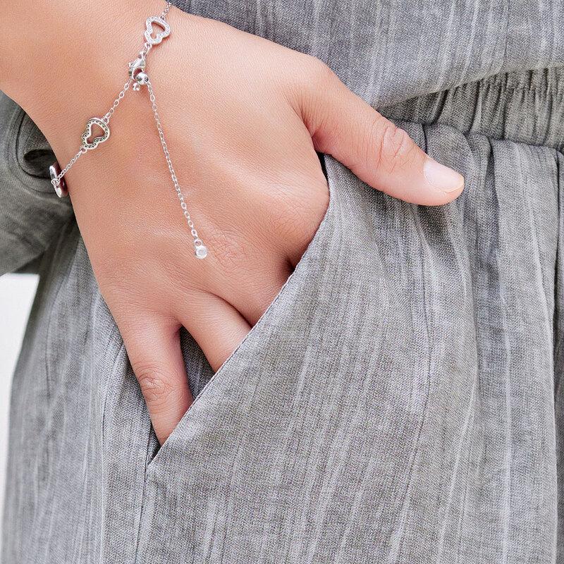 Pastte Sommer-Set im neuen chinesischen Stil für Mütter mit V-Ausschnitt und weiten Hosenbeinen