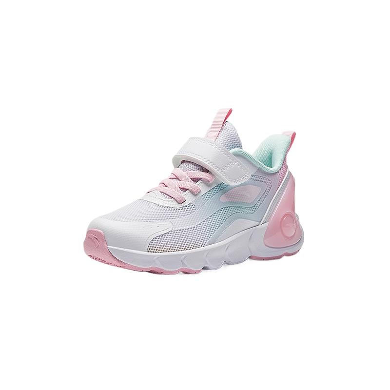Anta Kids Fabric Fashion Comfortable Shock Absorbing Low Top Running Shoes Kids sneaker White 322429910-2