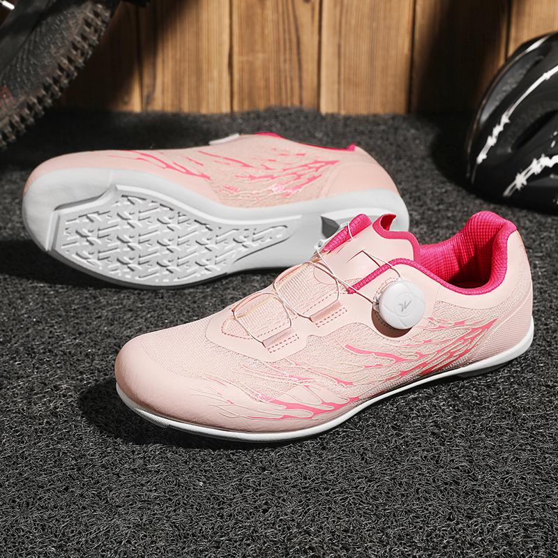 Велоспорт обновленная модель Горный велосипед Мужские Гонки Соревнования Самозапирающиеся Скоростной велосипед Кроссовки Женские SPD Шипы Велосипедная обувь 37