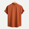 Herren Hemden Farbe Textur Knöpfe Kurzarm Herren Freizeitmode Kurzarmhemden