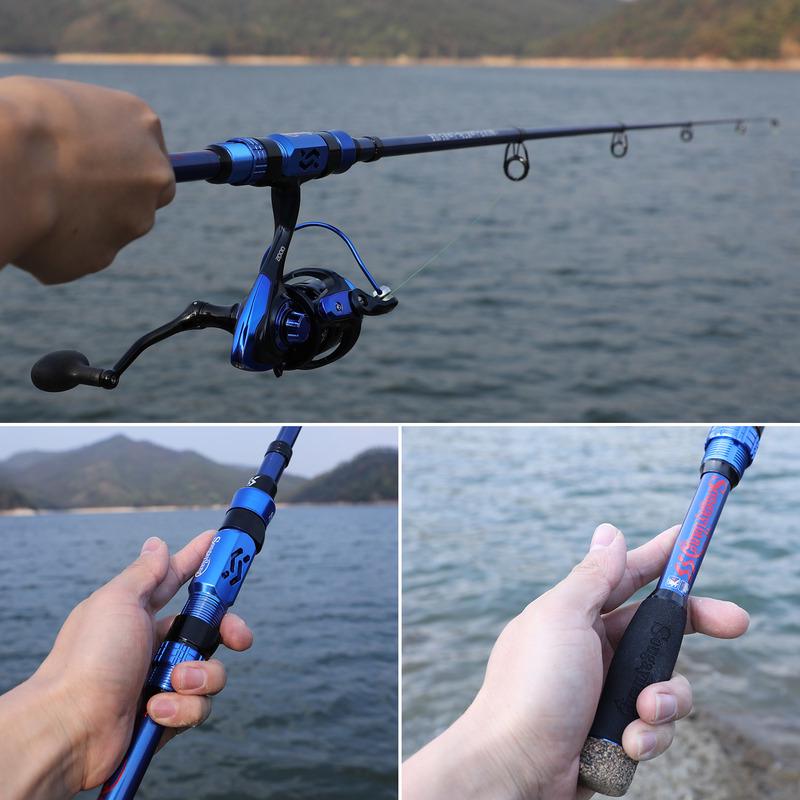 SOUGAYILANG Teleskopický naviják na rybářský prut Combo Fibber Rybářský prut Gear Sea Outdoor pro Vara De Pesca