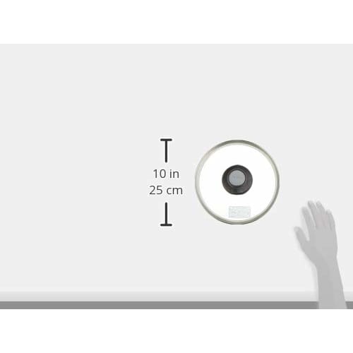 T-fal Glass Lid, 22cm (for Handle-equipped Frying Pans, Pots, and Pressure Cookers, 4.5L/6L), X3070010, Clear