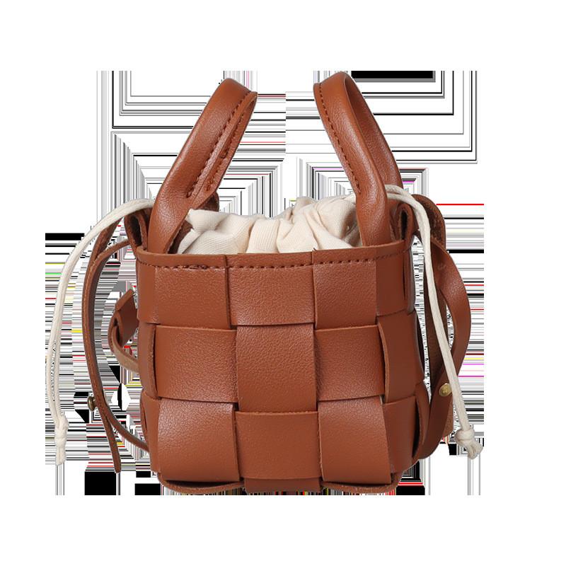 Childrens Crossbody Bag Pu Leather Fashion Weave For School Girls