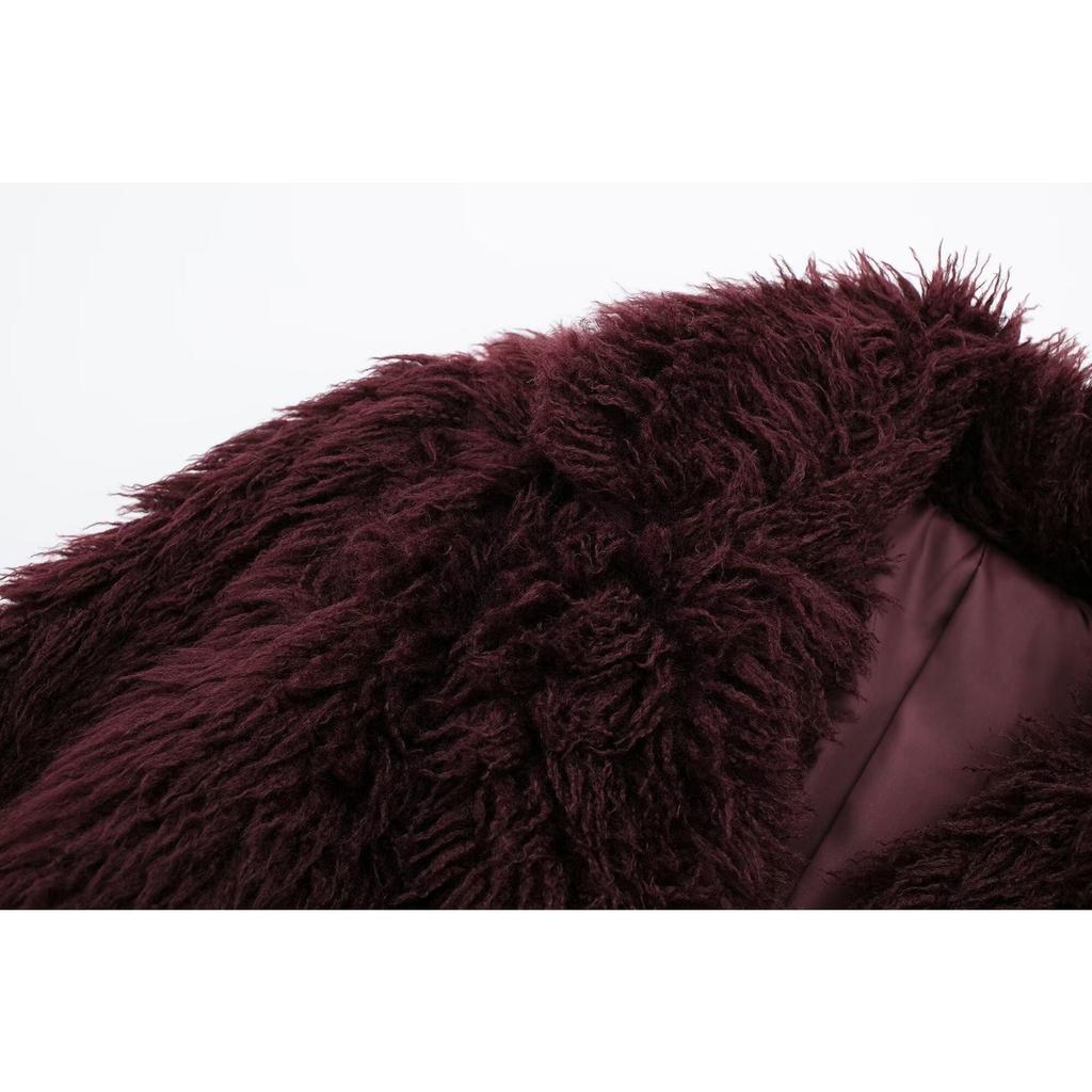 GMXIA Dámské Vintage ležérní jednobarevný potisk Podzim Zima Dlouhý rukáv POLO bundy a kabáty