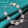 Silver Rose West Lake Necklace & Bracelet Set for Women