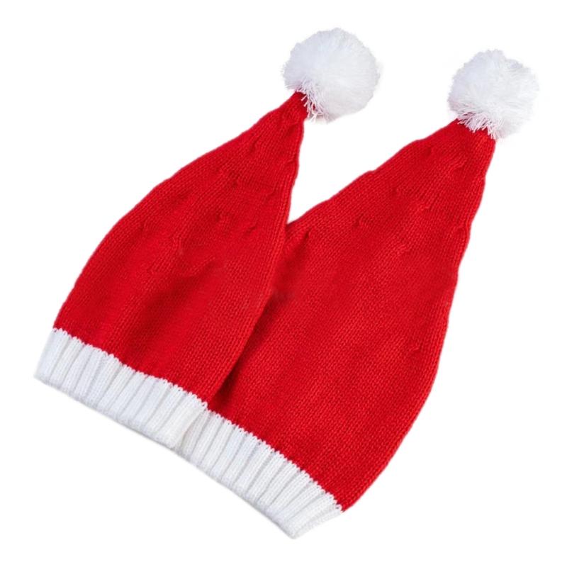 Decoration Adult Children's Hat Personality Accessory Hat Knitted Colorful Christmas Hat Holiday Outfits