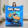 Dog Man Dogman Film Strip Boek Dekentje Cartoon Flanel Vintage Warm Plaid voor Dekbed Lente/Herfst