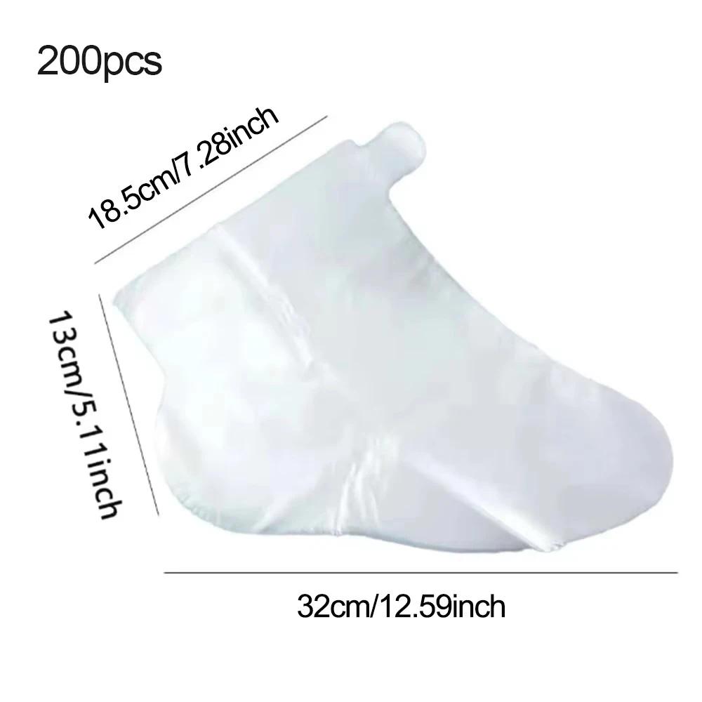 100/200Pcs,Disposable Foot Mask Cover,Transparent Foot Mask,Waterproof Foot Mask Cover