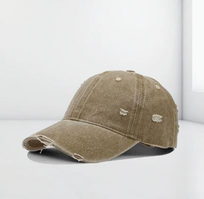 

Vintage Washed Distressed Baseball Cap Adjustable Strapback Casual Outdoor Hat for Men and Women Durable Cotton Material One Size