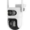 HD Waterproof Binocular Surveillance Camera, US/EU Standard - Indoor/Outdoor Wireless WiFi Monitor (5G, YI/IOT)