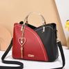 2025 Women's Trendy Korean Style Color Block Handbag, Large Capacity Single Shoulder Crossbody Bag