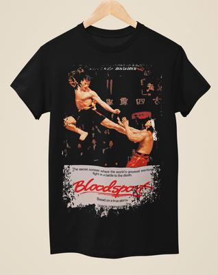 Bloodsport - Camiseta Negra Unisex Inspirada en el Cartel de la Película Camiseta Unisex